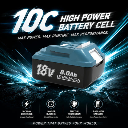 Batterie de rechange pour outil, rechargeable pour quotidien et maison – vue détaillée 6
