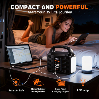 Batterie externe, 150W pour camping et voyage – vue détaillée 7