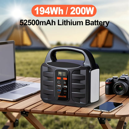 Batterie externe, 150W pour camping et voyage – vue détaillée 12