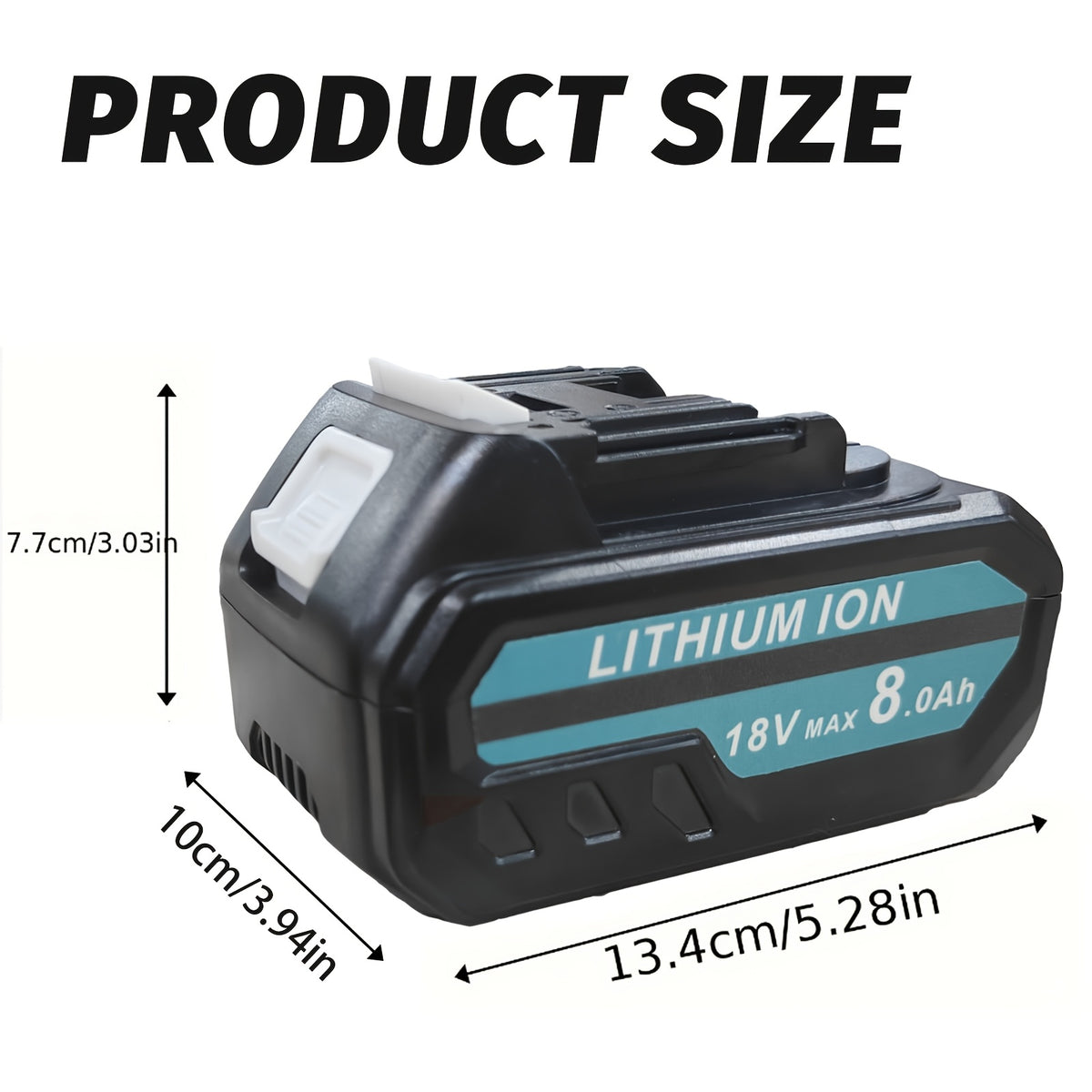 Batterie pour outil électrique, 8,0 Ah * 2 + Chargeur*1 pour bricolage – vue détaillée 3