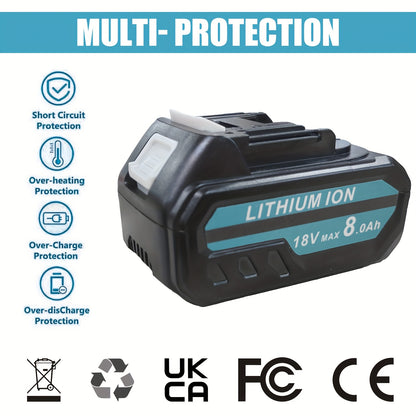 Batterie pour outil électrique, 8,0 Ah * 2 + Chargeur*1 pour bricolage – vue détaillée 9