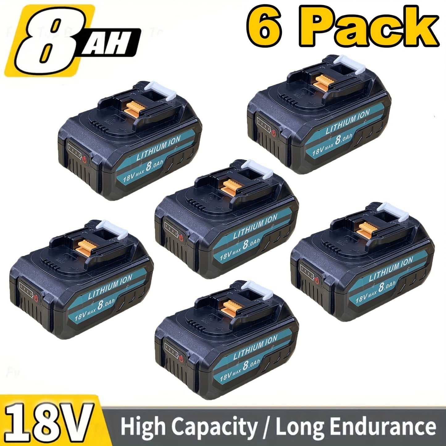 Batterie pour outil électrique, 8,0 Ah * 2 + Chargeur*1 pour bricolage – vue détaillée 16