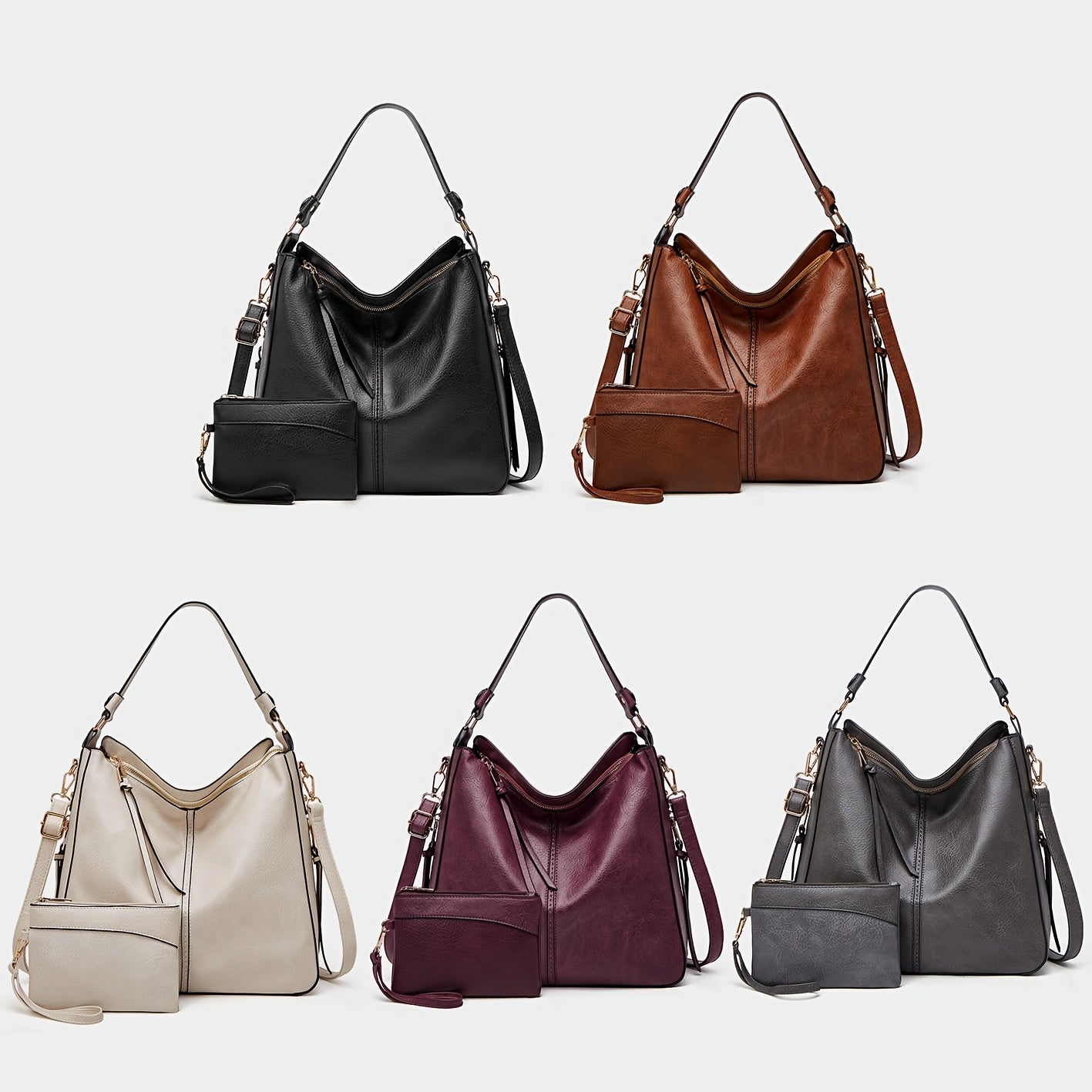 Nouveau sac pour femmes grande capacité - Sac bandoulière à une épaule élégant et de haute qualité, sac fourre-tout facile et à la mode, polyvalent pour un usage quotidien, adapté à une tenue de bureau et sac à bandoulière pour transporter sous le bras