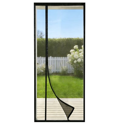Rideau Moustiquaire Magnétique, Conception à Ouverture Latérale, Moustiquaire pour Balcon et Portes Coulissantes, Installation Facile Sans Perçage, Convient aux Portes de Balcon, Portes de Sous-Sol et Portes de Patio.
