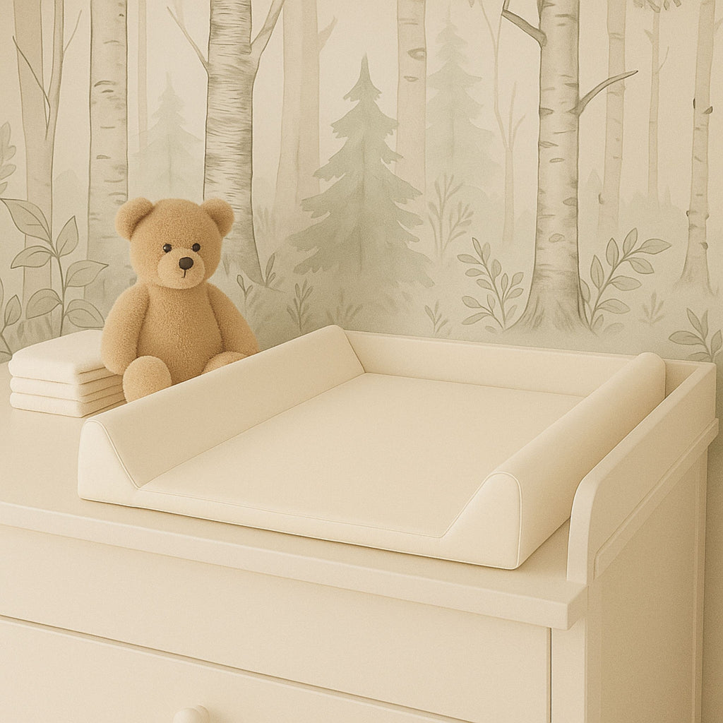 AMIKU, Matelas à langer doux pour bébés, Coussin à langer pour bébé, Mousse profilée pour changer les bébés, Coussin pour table ou commode, 50Cmx70Cm, Produit pour le soin des bébés, Sûr, Fabriqué en Europe, pour la maternelle, 100% imperméable, 100% anti