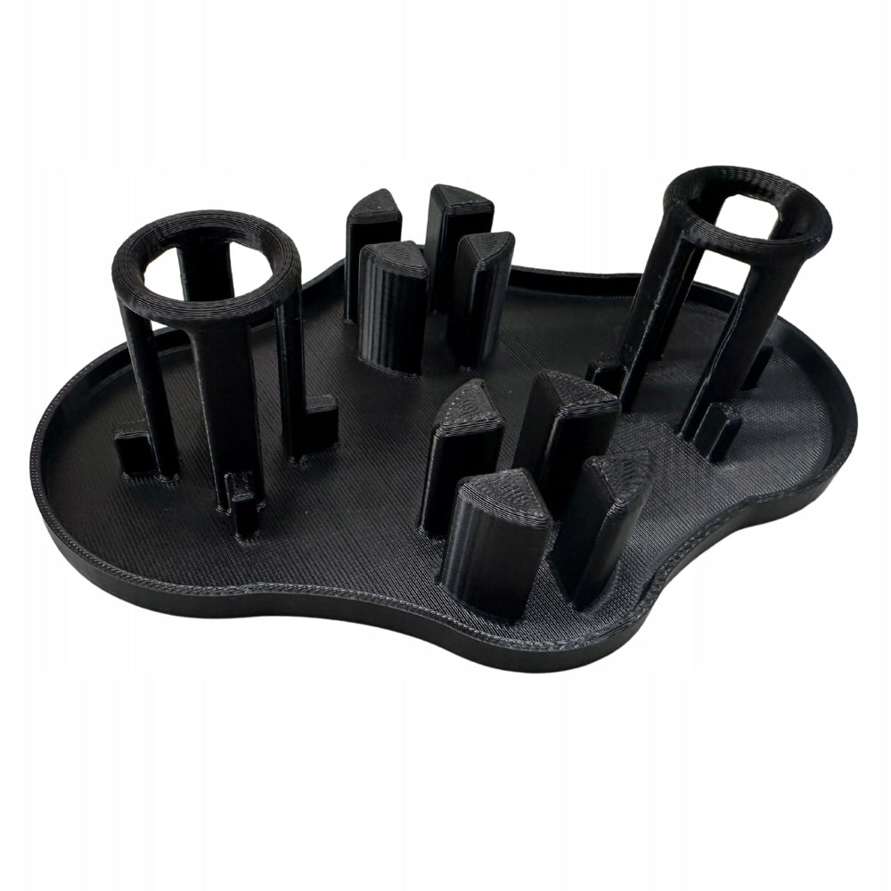 Plateau d'égouttage SodaStream pour 2 bouteilles, support de cuisine noir en matériau PETG, étagère de séchage et de rangement, organisateur de comptoir compact – 1 pièce