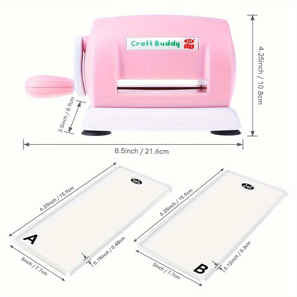 Lot de 5 couleurs machine de découpe et gaufrage pour scrapbooking, 1 set de tampons de découpe en acrylique A et B pour papier scrapbooking, outil de coupe, matériau PE, sans batterie