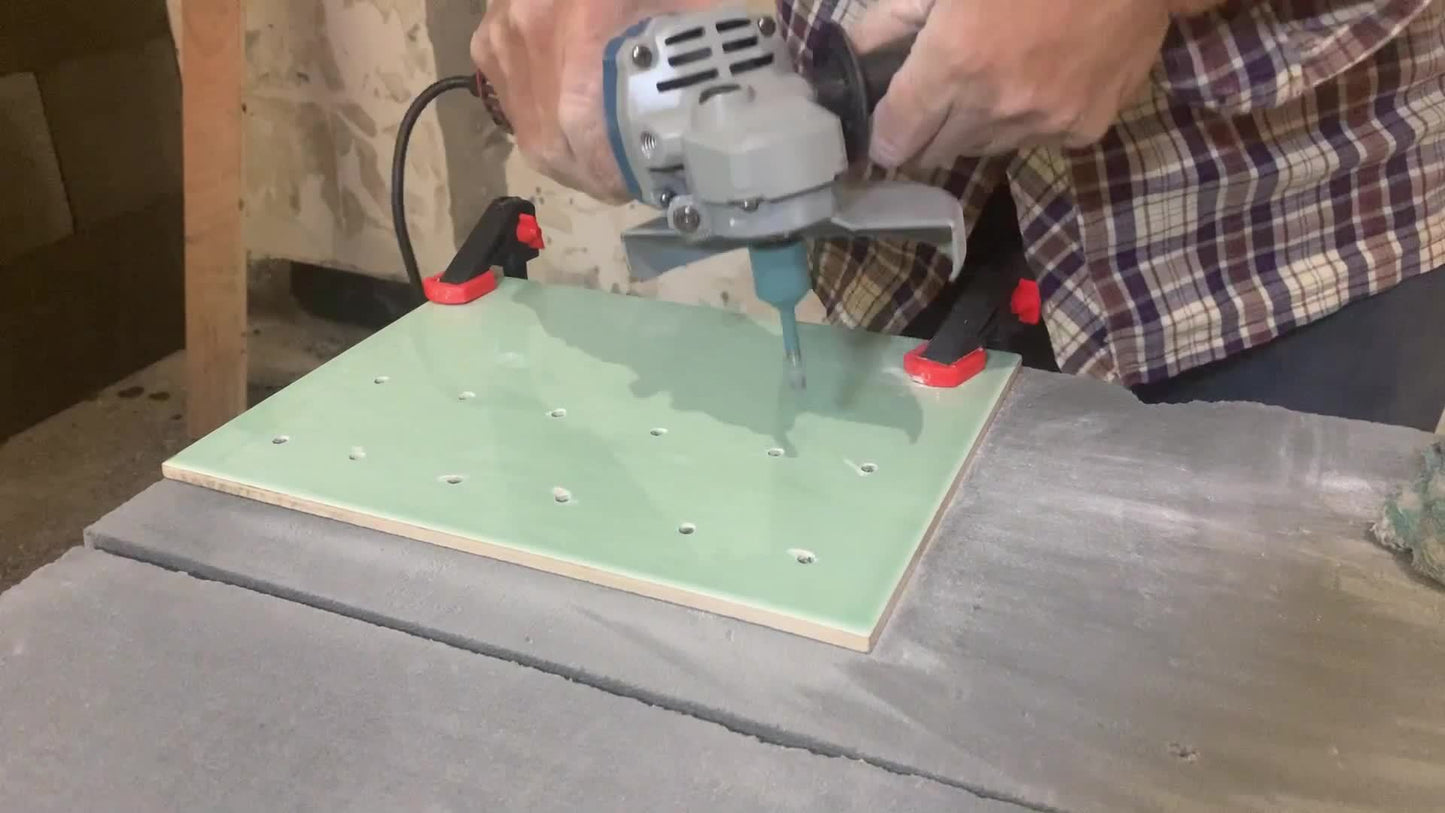 [Forets carrelage marbre] Ensemble de 9/11 pièces de lames de scie à trou diamant, forets et fraises et fraise de chanfrein et adaptateur à queue hexagonale pour carrelage céramique, marbre, porcelaine, lame de scie à trou, forets pour carrelage, fraise p