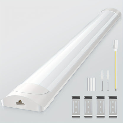 Bandes lumineuses LED 60,96 cm 91,44 cm 121,92 cm 152,4 cm, tube lumineux à profilé, lumière d'épissure pour bureau, magasin, garage, plafond, pièce, blanc froid, blanc neutre, tube lumineux LED, luminaire de plafond LED pour garage, magasin, couloir, bur