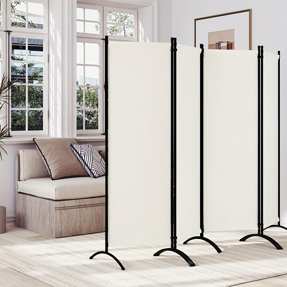 1 pièce, Séparateur de pièce, Autoportant, Pliable, Conception à quatre panneaux, Écran d'intimité, Convient pour une utilisation intérieure et extérieure, Robuste et durable, Réglable, Confortable et élégant, Facile à assembler et à démonter