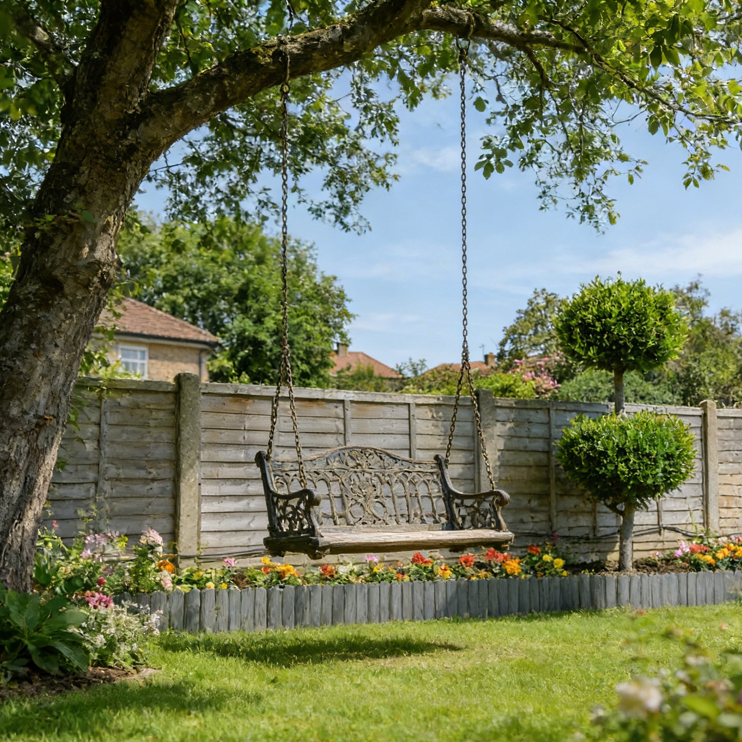 Bordures de jardin en plastique, bois pour jardin et terrasse – vue détaillée 7