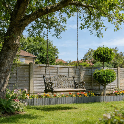 Bordures de jardin en plastique, bois pour jardin et terrasse – vue détaillée 7