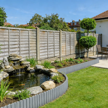 Bordures de jardin en plastique, bois pour jardin et terrasse – vue détaillée 9