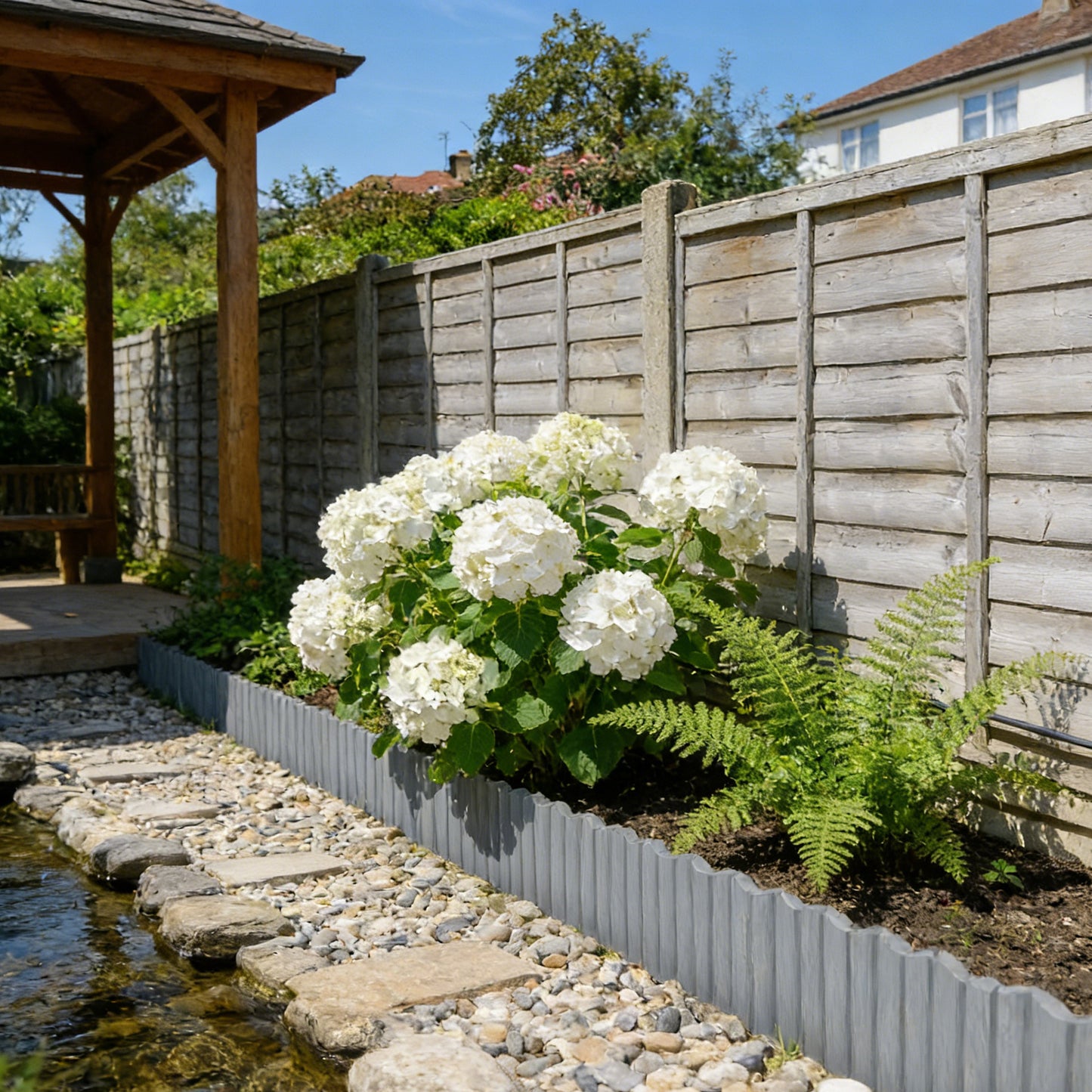 Bordures de jardin en plastique, bois pour jardin et terrasse – vue détaillée 11