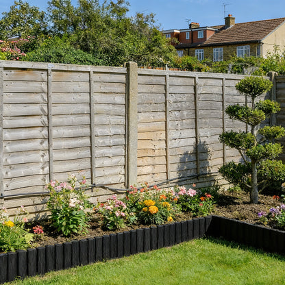 Bordures de jardin en plastique, bois pour jardin et terrasse – vue détaillée 12