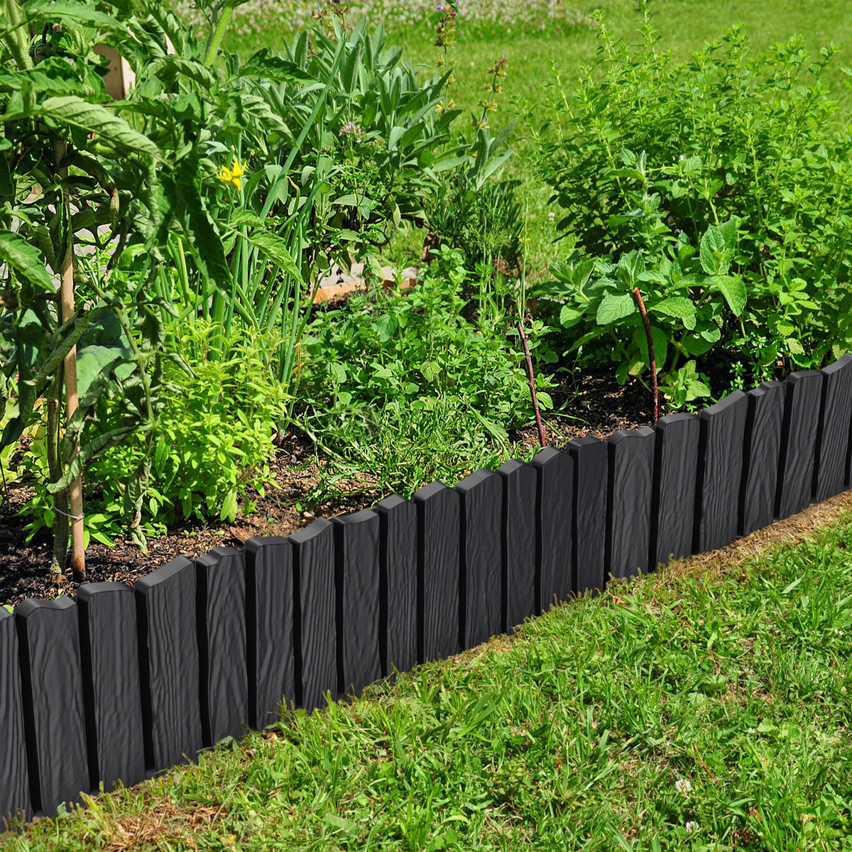 Bordures de jardin en plastique, bois pour jardin et terrasse – vue détaillée 14