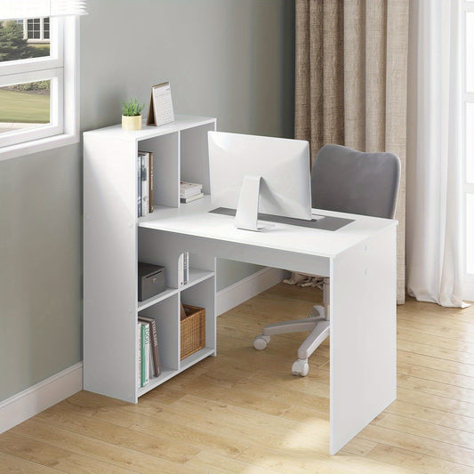Bureau d’angle, Blanc pour bureau et télétravail – vue principale