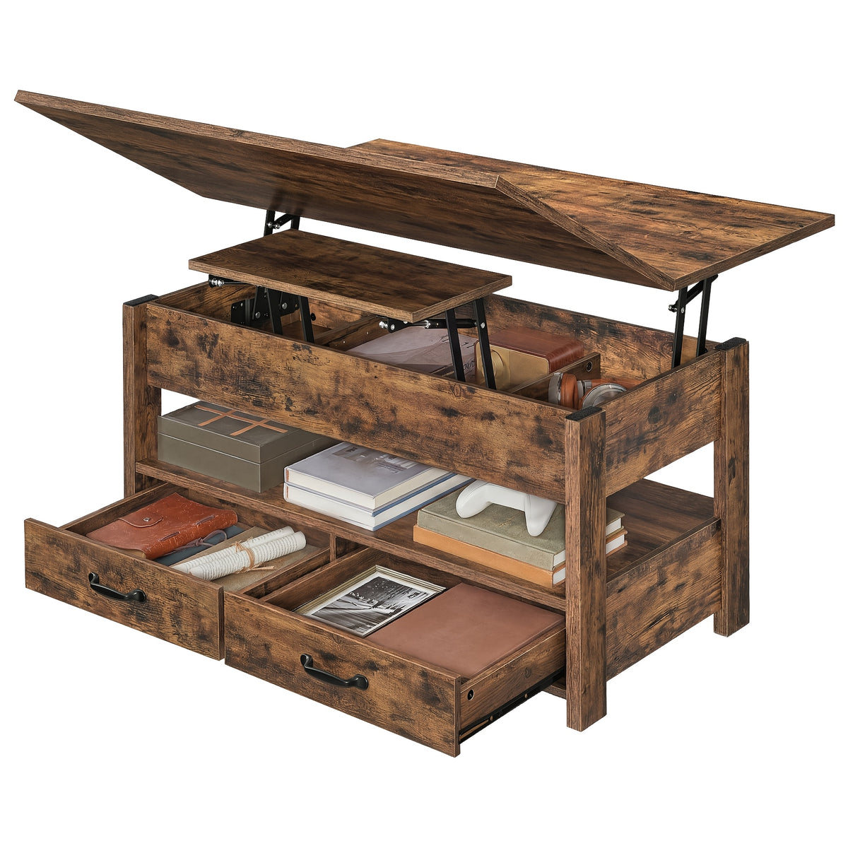 Bureau informatique, mesurant 50 X 100 X 49.1/X64.1 cm pour télétravail et études – vue détaillée 7
