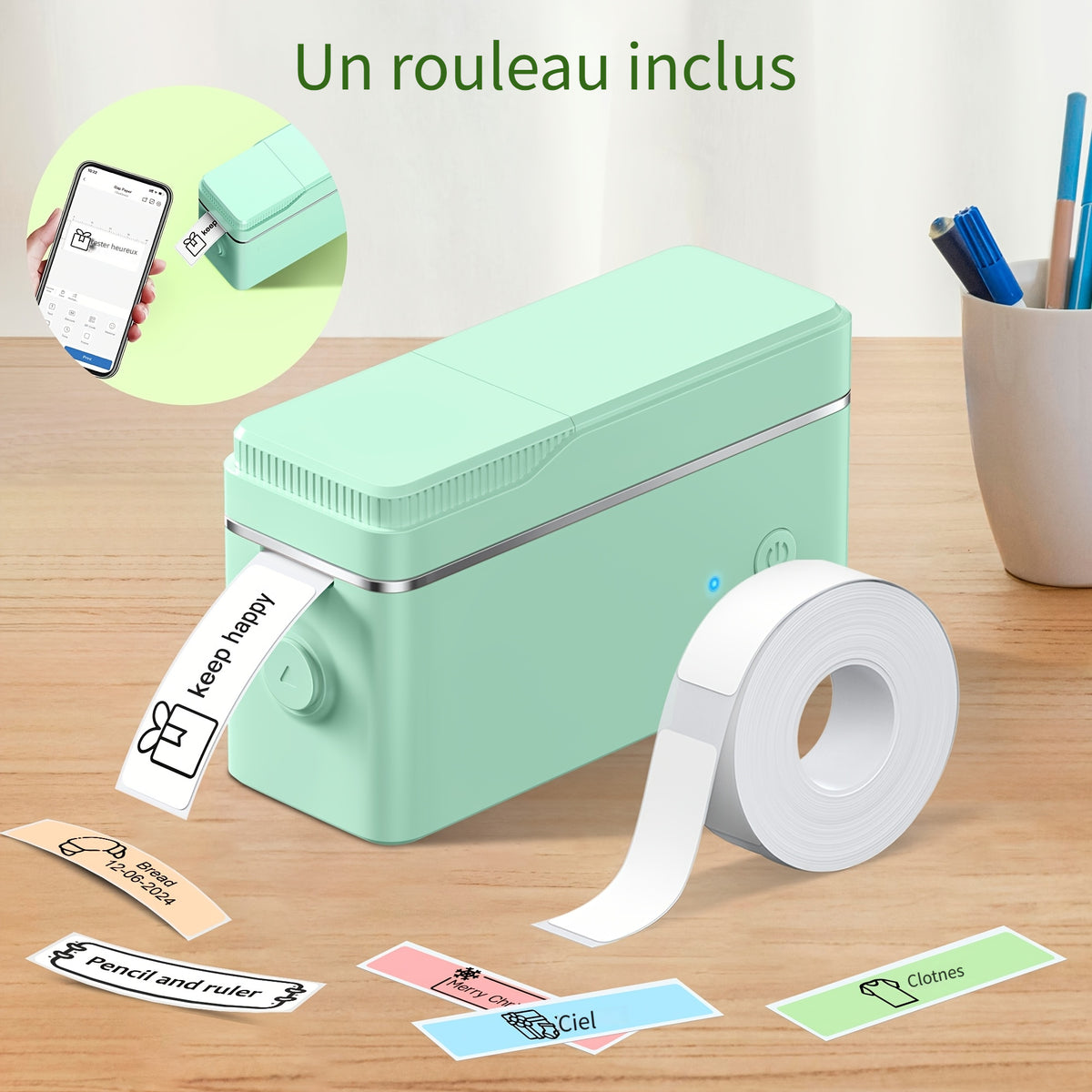 Bureau informatique, sans fil pour bureau et télétravail – vue principale