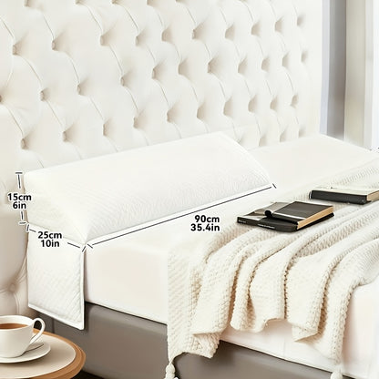 Oreiller en forme de cale conçu pour combler l'espace entre la tête de lit et le matelas. Lavable en machine, disponible en gris et blanc, il soutient le bas du dos pendant la lecture. Retour gratuit des articles endommagés, frais de retour inclus