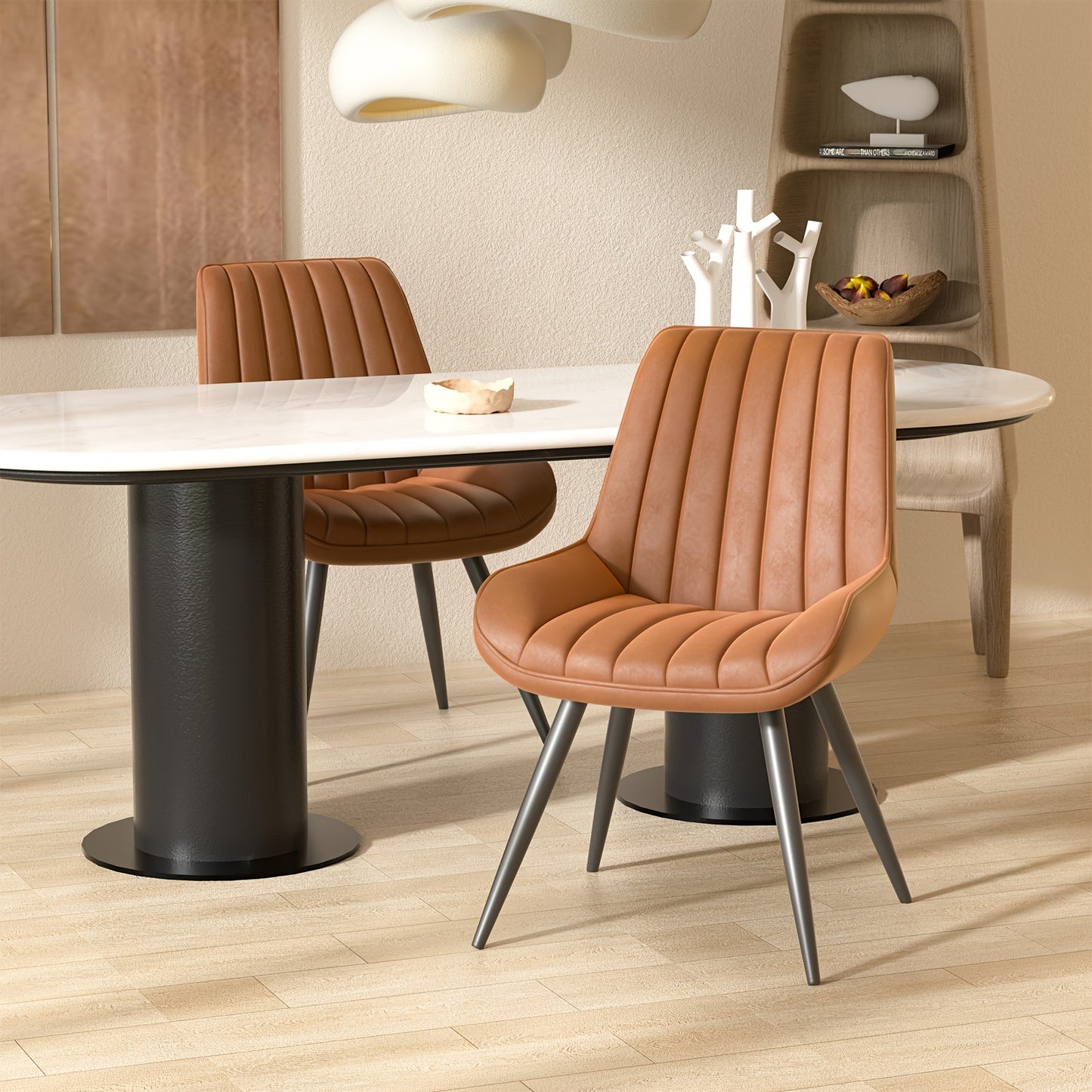 Chaises de salle à manger, Ensemble de 2/4/6, Chaises de cuisine, Chaises rembourrées avec pieds en métal, Chaise de salon avec coussin de dossier, pour salle à manger, Chaise de réception, Bureau