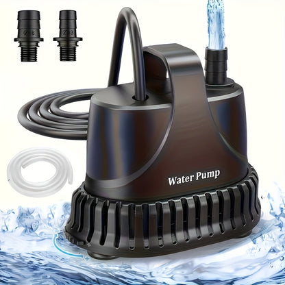 Pompe à eau submersible 211 GPH, pompe de fontaine 15 W, pompe pour aquarium, pompe à eau 800 L/h avec cordon d'alimentation de 213,36 cm pour fontaine de jardin, nappe phréatique, cascade, aquarium, étang, culture hydroponique, sans batterie
