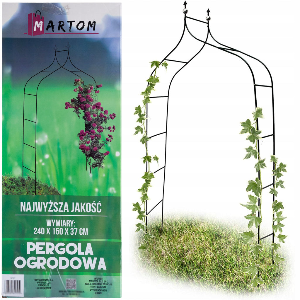 PERG-N3214 PERGOLA DE JARDIN EN MÉTAL POUR ROSAIS ET FLEURS GRIMPANTES