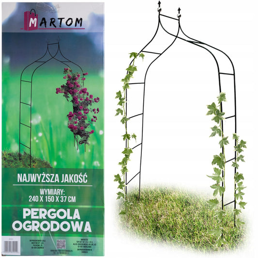 PERG-N3214 PERGOLA DE JARDIN EN MÉTAL POUR ROSAIS ET FLEURS GRIMPANTES
