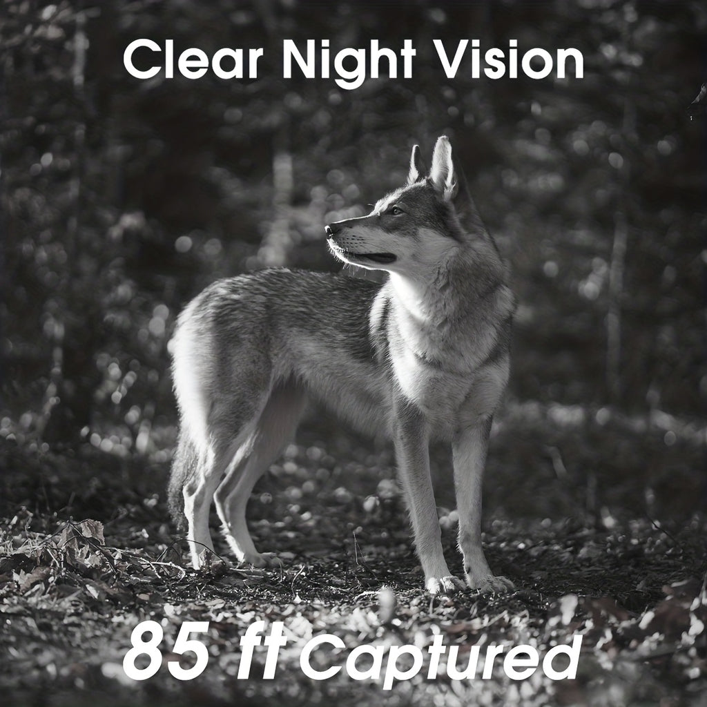 Caméra de chasse Wifi d'extérieur, Caméra de jeu 4K 64MP, Caméra à détection de mouvement