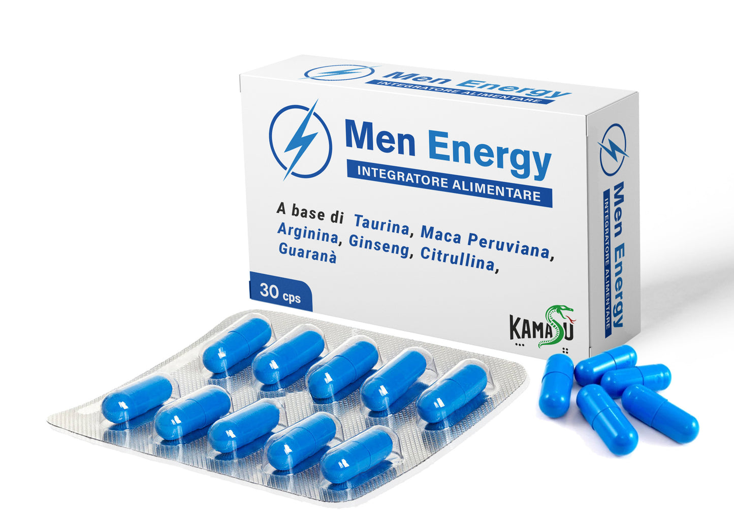 Complément Alimentaire pour Hommes avec Taurine, Maca Péruvienne, L-Arginine, L-Citrulline, Ginseng et Guarana - Livraison Rapide depuis un Entrepôt Local