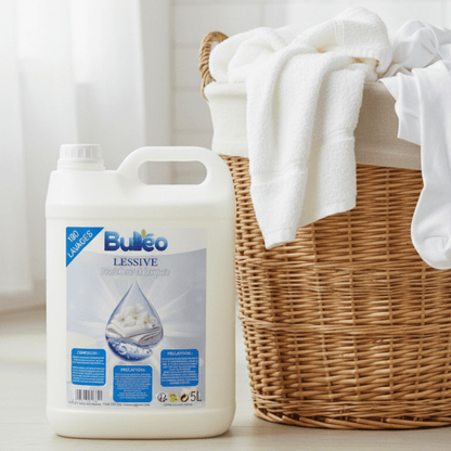 Lessive Musc Blanc 5L – Parfum Intense, 180 Lavages – Lessive Concentrée Pas Cher Livraison Rapide - Bulleo