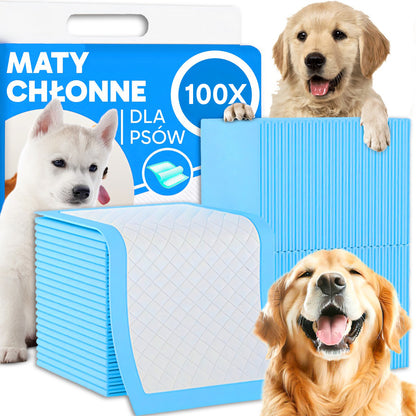 100 PCS Coussinets pour Chiens Retoo Absorbants et Hygiéniques, 100 Pièces 40x60 cm, Super Absorbants et Imperméables, Épais et Très Durables, avec Bords Scellés et Neutralisation des Odeurs, Idéaux pour l'Apprentissage de la Propreté des Chiots, pour Chi