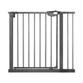 Barrières d'escalier, pas de perçage nécessaire, barrières de sécurité N Stop et barrières d'escalier avec fonction de fermeture automatique, barrières de sécurité pour enfants, barrières de sécurité pour bébés (noir)