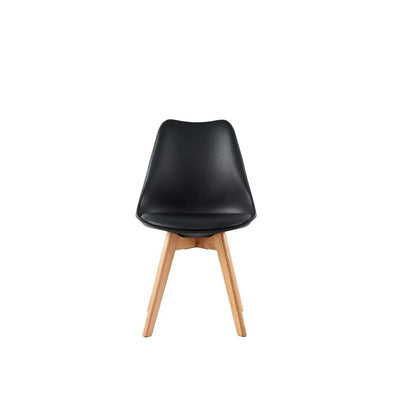 Ensemble de 4 chaises de salle à manger MCC Direct, chaises de cuisine, chaises de bureau, chaise coquille de designer, "Eva" disponible en 7 couleurs tendance