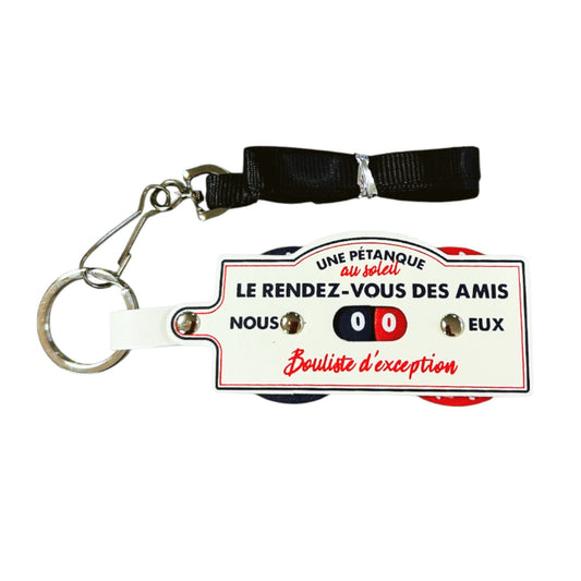 THE REPLICANT Porte Clés avec Tour de Cou/Marqueur de Points Pétanque