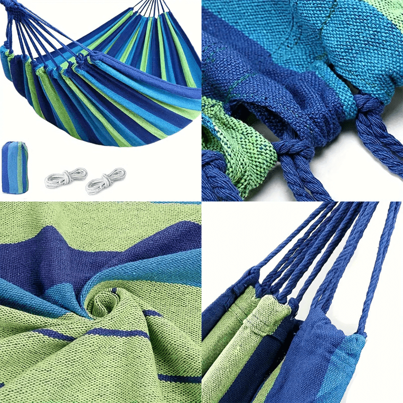 Hammock, Hanging, Two-Person, 260X160Cm, Brazilian, XXL, with Cover, Perfect Solution for Relaxing Outdoors, for Garden Or Terrace, Made of Sturdy, Densely Woven Cotton with Polyester, Ensures Durability And Comfort. Thanks to Its Large Dimensions, It Can