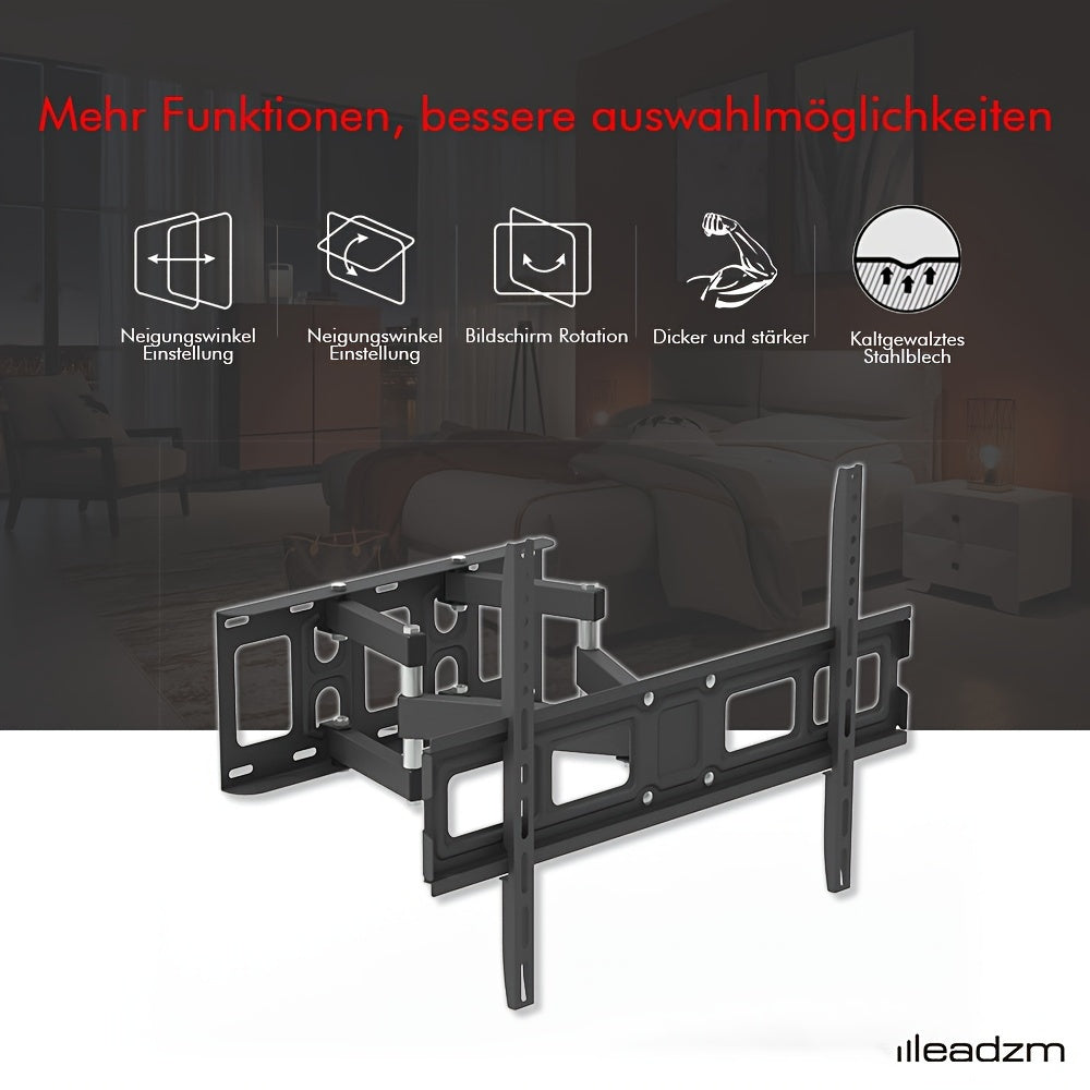 Meuble TV TMDS-101 à double pivotant et large base 81,28-218,44 cm, capacité de charge 50,0 kg/VESA 600*400/inclinaison haut et bas -10~10°, convient pour salon/chambre/bureau
