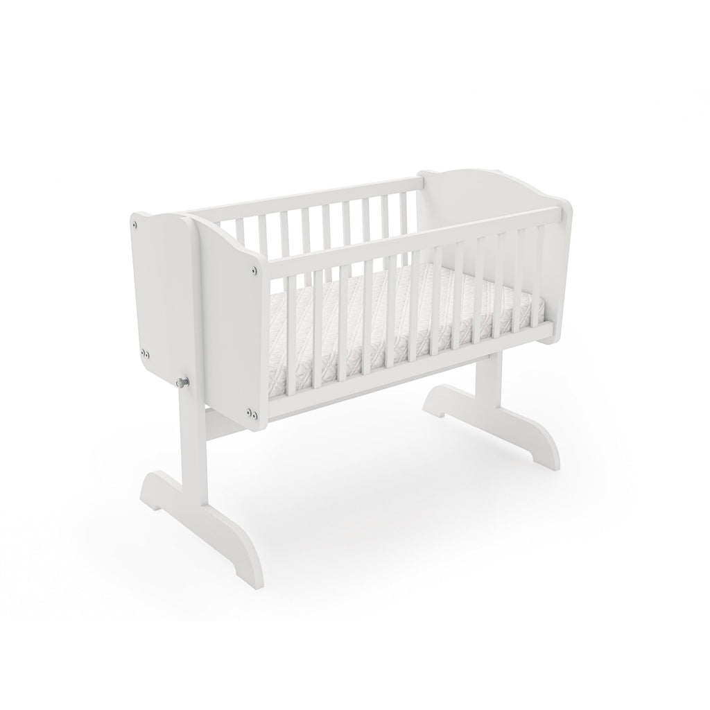 Berceau en Bois pour Enfants – Blanc – Option avec ou sans Matelas
