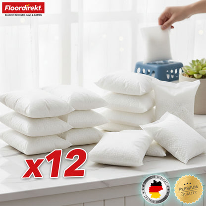 FLOORDIREKT Pack de Recharge d'Air Déshumidificateur Habo en Lot de 12 - Sacs de Recharge de 400g pour Déshumidificateurs de Pièce - Pour Sous-sol, Salle de Bain & Espaces de Vie - Pack de Remplacement Généreux - Contrôle Efficace de l'Humidité - Utilisat
