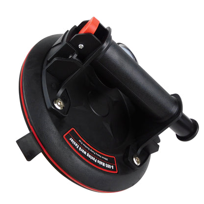 Paire 2x PACK Ventouse à vide avec manomètre, ventouse à vide robuste avec poignée, levier à ventouse pour verre, pour granit, carrelage, verre, levier à ventouse industriel noir puissant pour granit, carrelage, vitre, ventouses, leviers