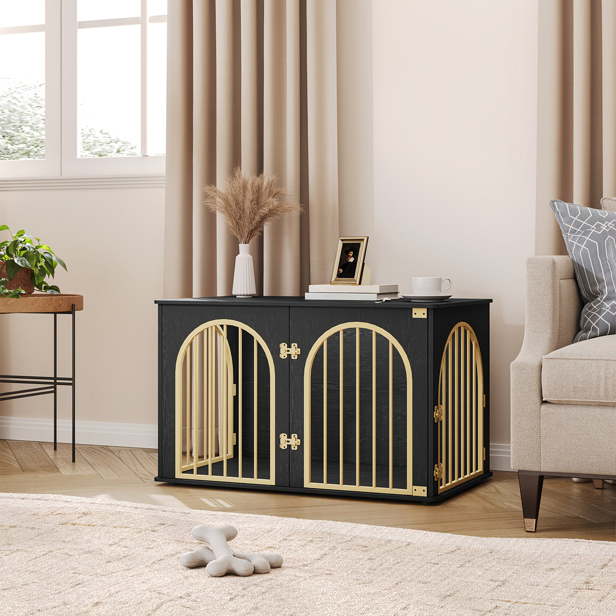 Cage pour chien, 100 cm pour animaux et maison – vue détaillée 4
