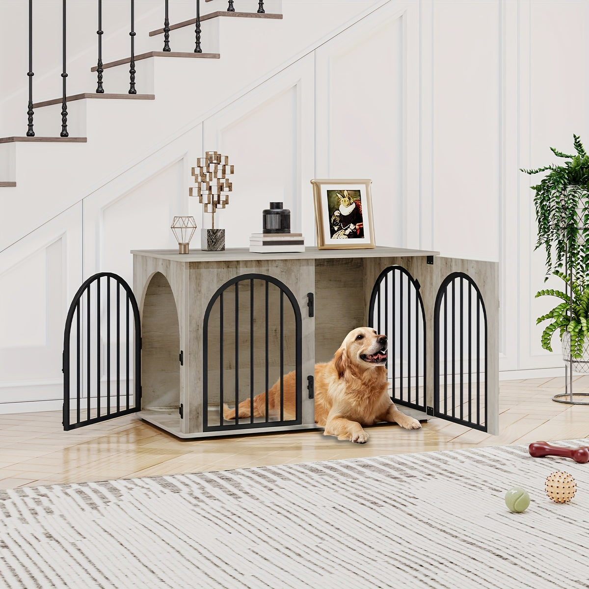 Cage pour chien, 100 cm pour animaux et maison – vue détaillée 6