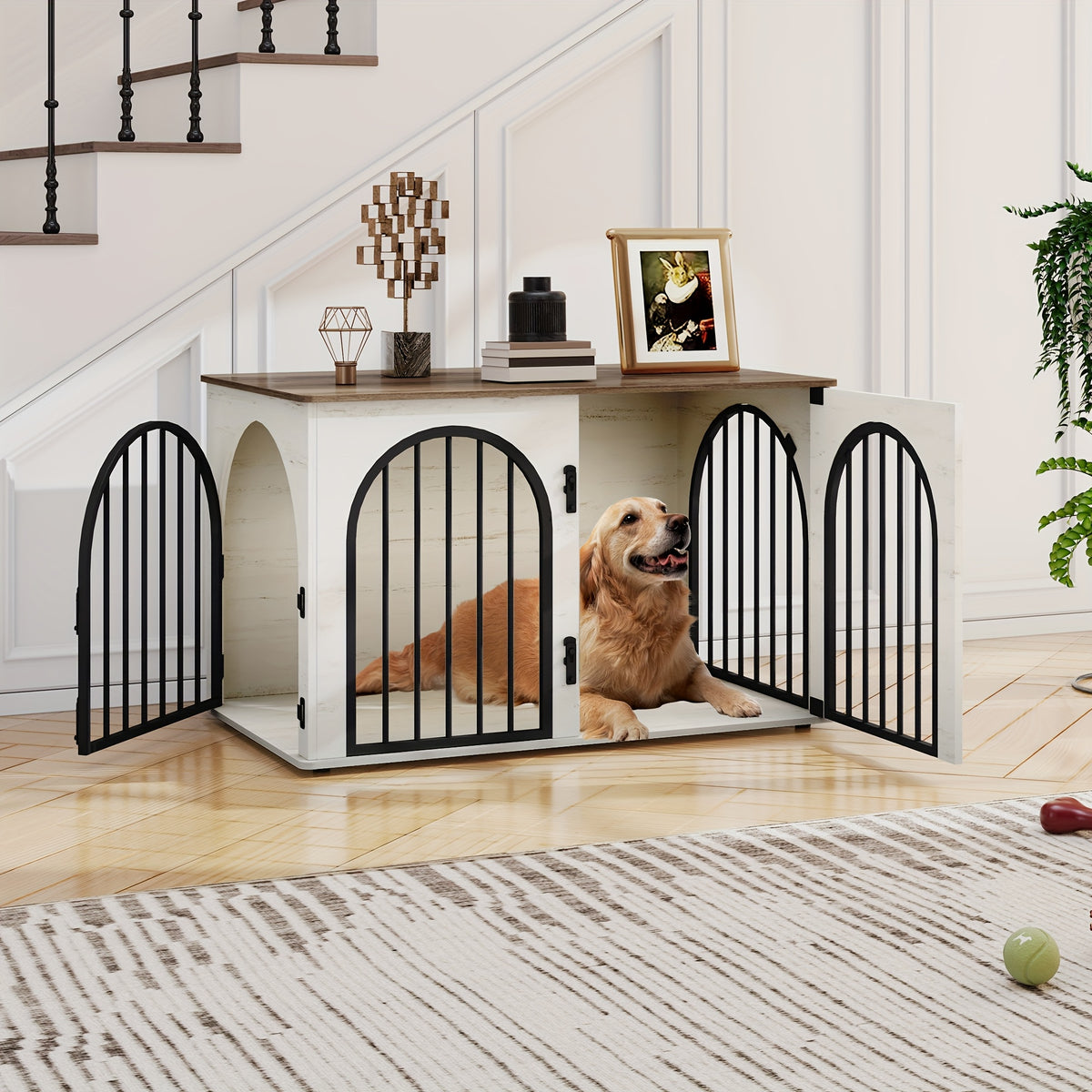 Cage pour chien, 100 cm pour animaux et maison – vue détaillée 11