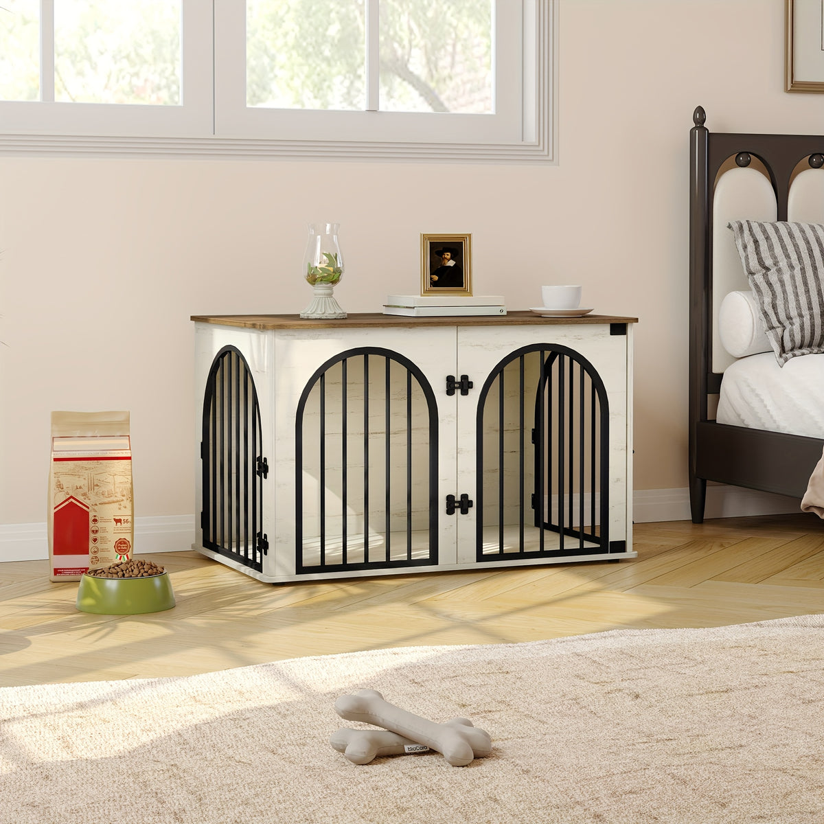 Cage pour chien, 100 cm pour animaux et maison – vue détaillée 12