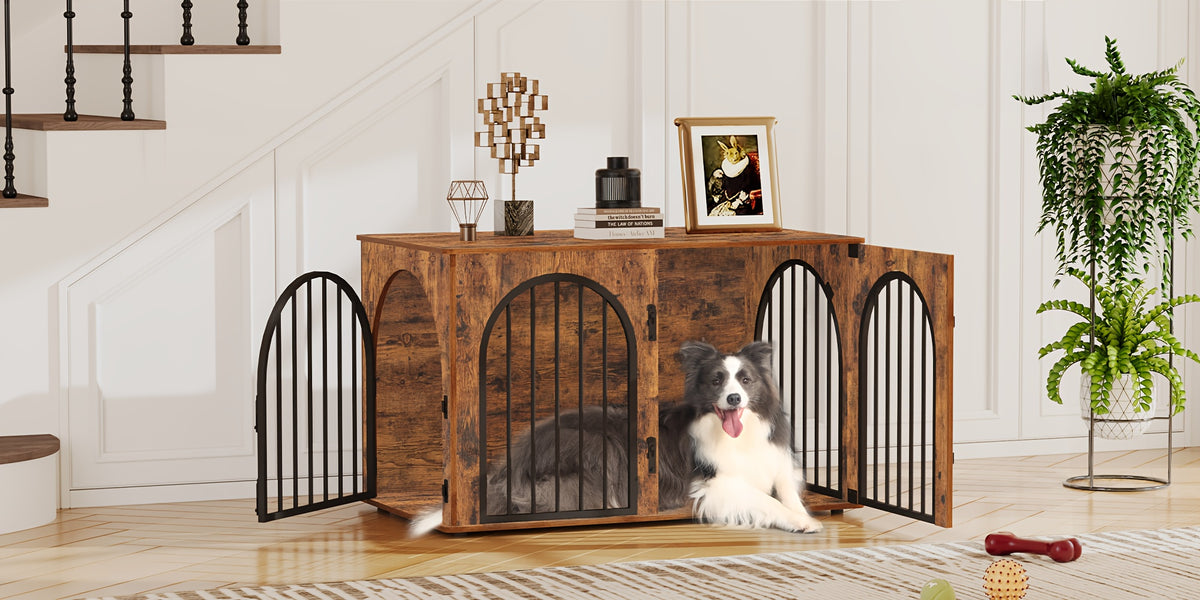 Cage pour chien, 100 cm pour animaux et maison – vue détaillée 13