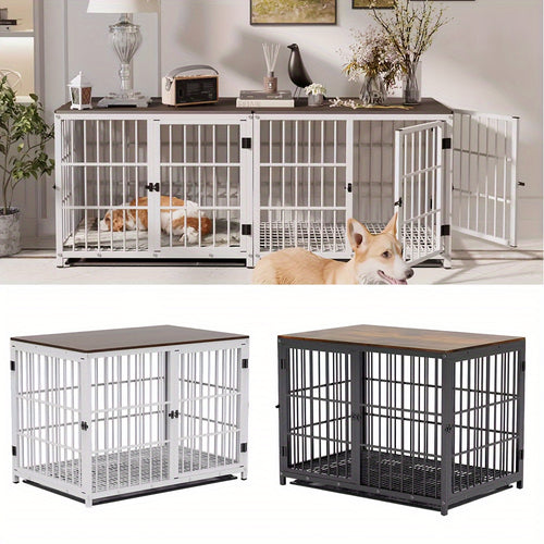 Cage pour chien, bois pour animaux et maison – vue principale