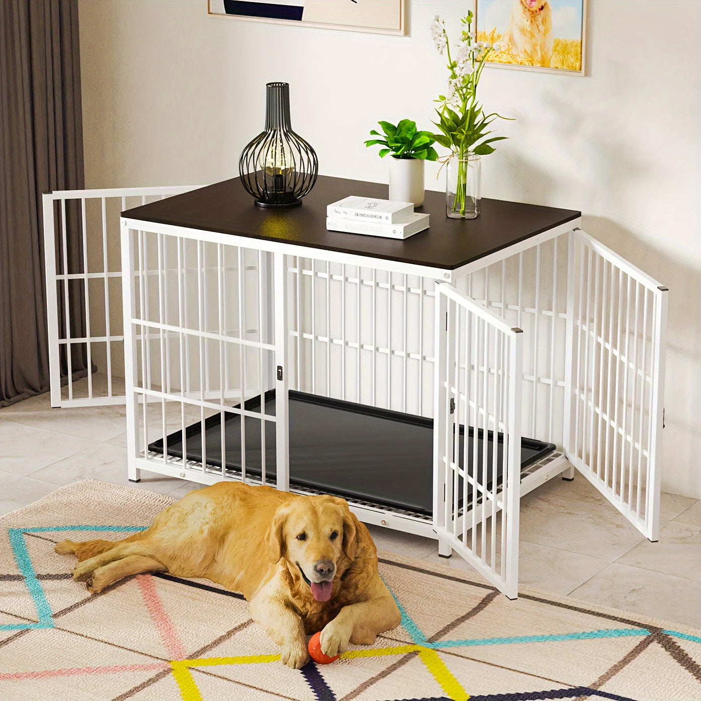 Cage pour chien, bois pour animaux et maison – vue détaillée 13