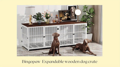 Cage pour chien, bois pour animaux et maison – vue détaillée 14