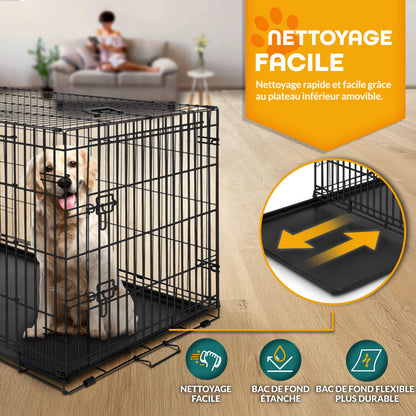 Cage pour chien, pliable pour véhicule et déplacements – vue détaillée 3