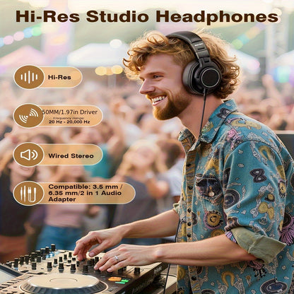 Casque de Studio Professionnel Filaire, 6.35mm pour Enregistrement et quotidien – vue détaillée 2
